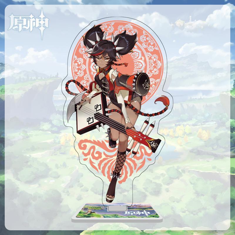 16cm Height Acrylic Large Stand-up Display Featuring Characters From Mondstadt and Liyue In Genshin