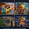 Solar-Powered Outdoor Parrot Stake Light Resin Waterproof Led Parrot Ornament Lamp Decorative for Lawn Backyard Party
