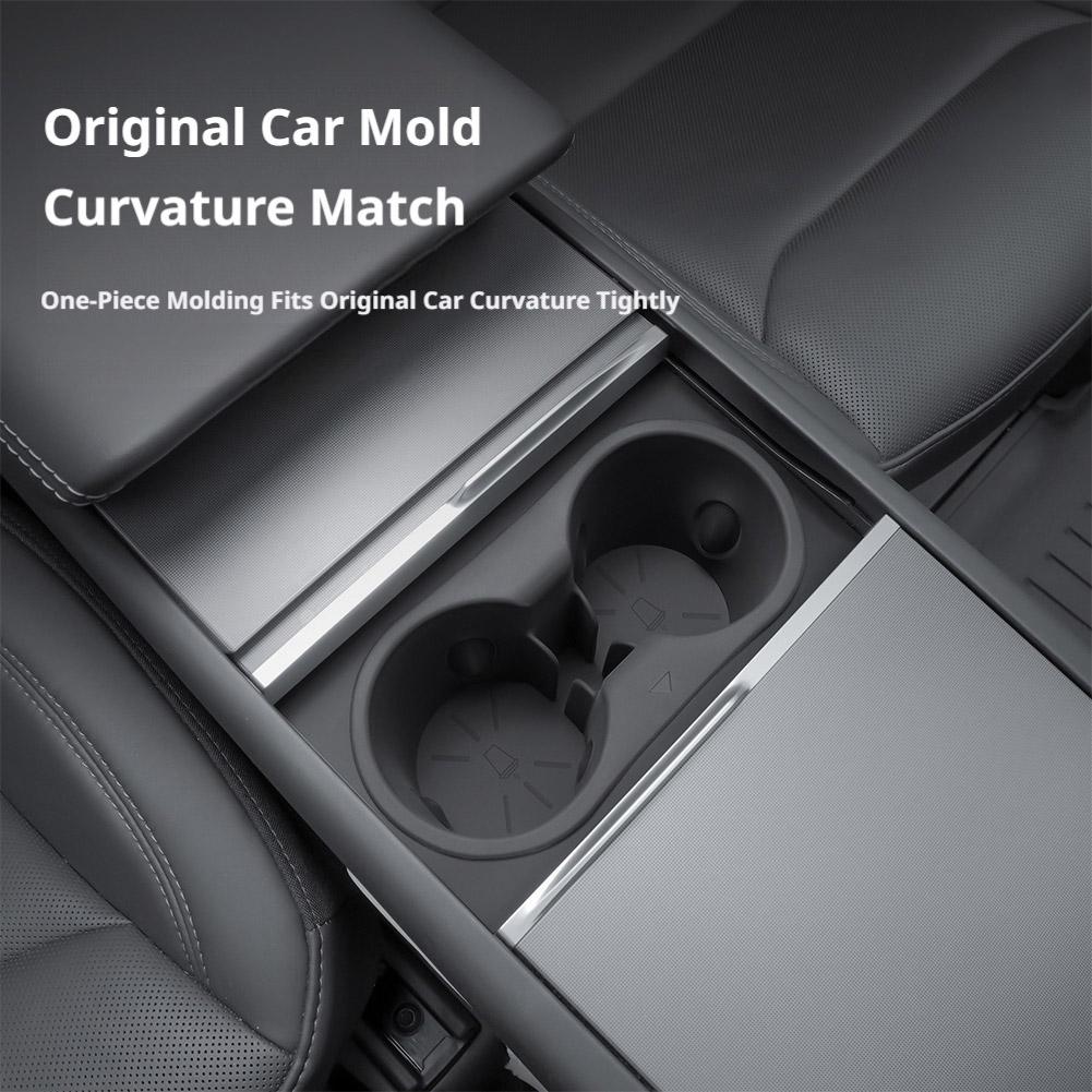 Central Control Cup Holder Cup Sleeve For Tesla Model Y Juniper YL 2026 Silicone Water Cup Holder Car Interior Accessories