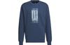Wuji Series Sweatshirts Men's Navy Blue Crew Neck Moderate Regular IP4947