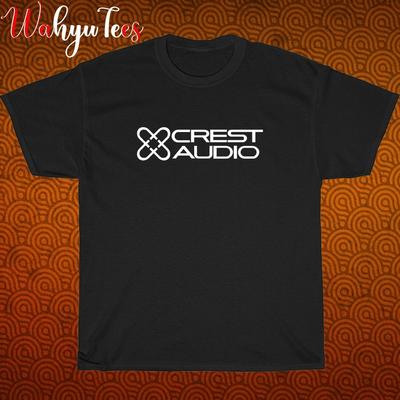 New!  Crest Audio Systems Logo Black  Grey  Navy  White Size S-5XL Unisex T-Shirt