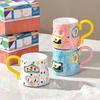 High End Exquisite Cup for Girls with High Value Style Mug Coffee Art Design Sense Niche Ceramic Water Cup