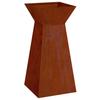 Column Planter Silver 35 X 35 X 73 Cm Weatherproof Steel