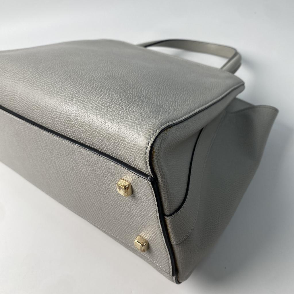 Used ValextraShoulder Bag Ash Gray/gold Leather Women