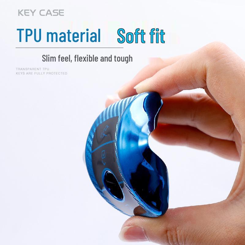 Mercedes E-Class Key Shell Carbon Fiber Pattern Cover