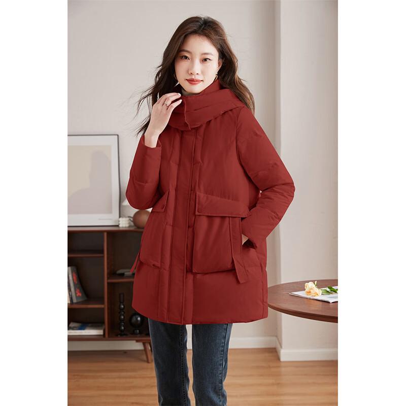 Yiliteng Damen Kapuzen Winter Daunenjacke