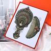 Hand-held Princess Make Up Mirror Vintage Folding Cosmetic  Mirror Vanity Mirror  Middle East