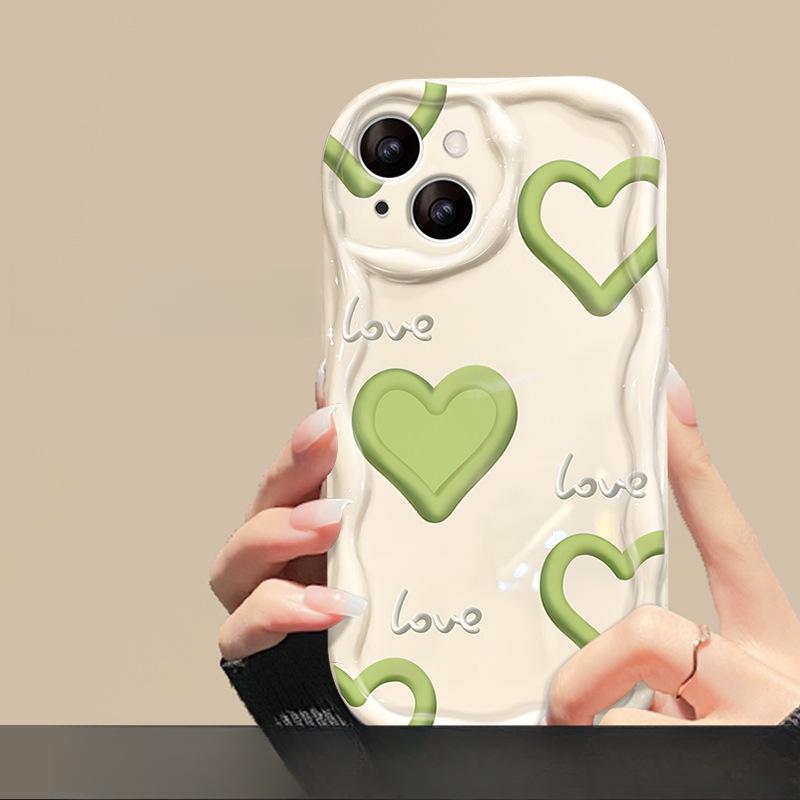 Green Love Suitable for Huawei Mate50pro Mobile Phone Case P60/50/40 Transparent Nova12 Honor 100 Soft