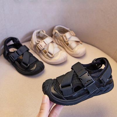 New Sandals Fashion Versatile Comfort Girl Shoe Soft Anti Slip Simple Boy Sandals Beach Classic Lightweight Kid Shoes Zapatillas