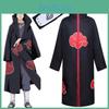 Naruto Akatsuki Uchiha Itachi Fantasia Cosplay Roupão Manto Capa Tecido Macio