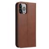 For iPhone 13 Pro 6.1 inch Cell Phone Case Wallet Magnetic Leather Stand Calf Texture Phone Cover