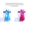 Elastic Bowknot Chair Cover Sashes Anti-wrinkle Ribbon Chair Band Wedding Decor