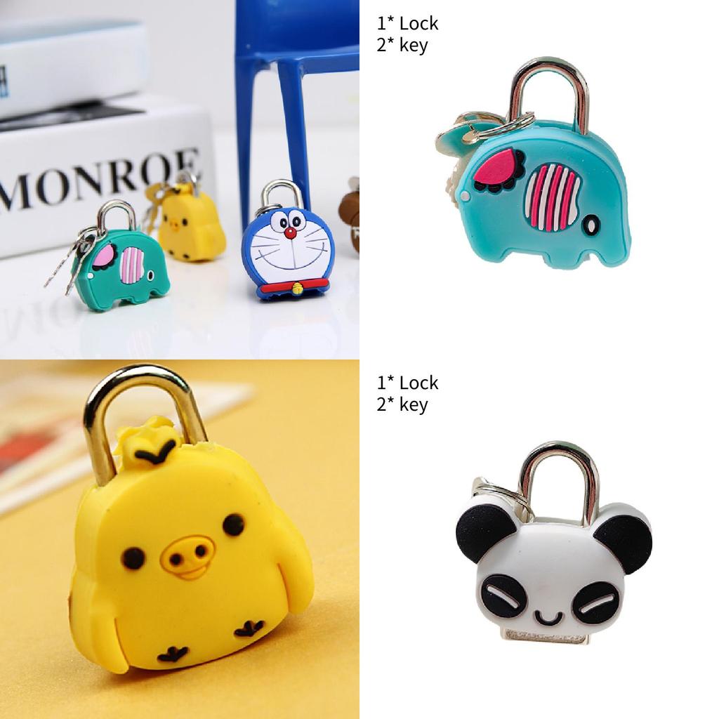 Colorful Cartoon Luggage Lock Mini Lock For Students Diaries And Zippers