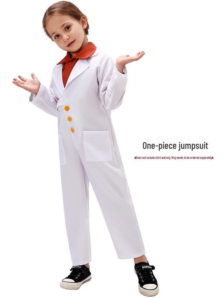 Kids' Halloween Mad Scientist Cosplay: Frankenstein Role-Playing Costume