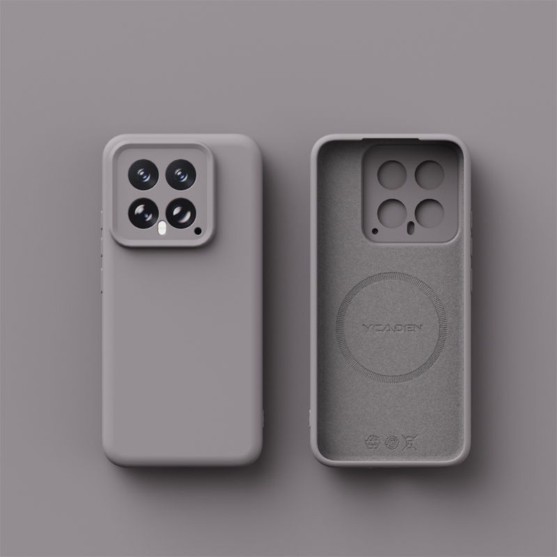 Liquid Suitable for Xiaomi Mi 15 Pro Mobile Phone Case Magnetic Suction Skin Feeling Xiaomi Mi 14 Anti-drop and Dirt-resistant Light Silicone Pro