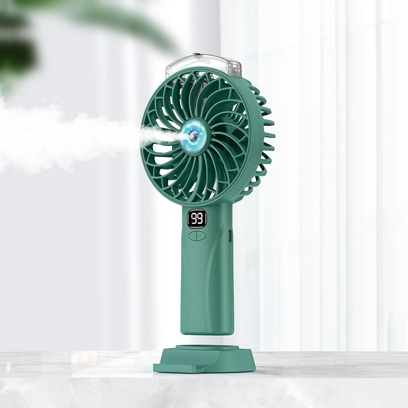 Portable Water Spray Mist Fan Electric USB Rechargeable Handheld Mini Fan Cooling Air Conditioner Humidifier for Outdoor