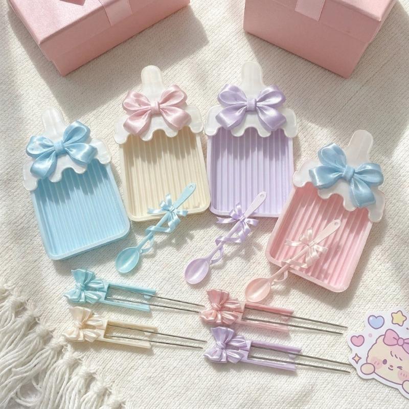 Creative Fuse Beads Tools Set Efficient Bowknot Perler Bead Auxiliary Tool Kit Diy Save Time Fuse Beads Spoon Pen Tray Kits