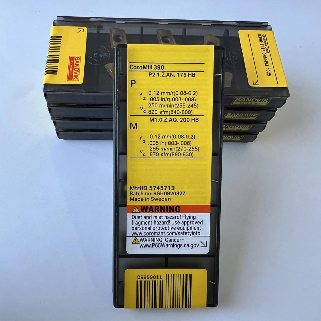 Original Sandvik / R390-11T308M-PM 1025  / CNC Lathe Carbide Blade 10 PCS