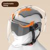 Helmet Electric Car Women's 3c Summer Helmet Double Lens Model with Ear Protection and Sun Protection Class A Riding 3C Certified Battery Car Sunshade