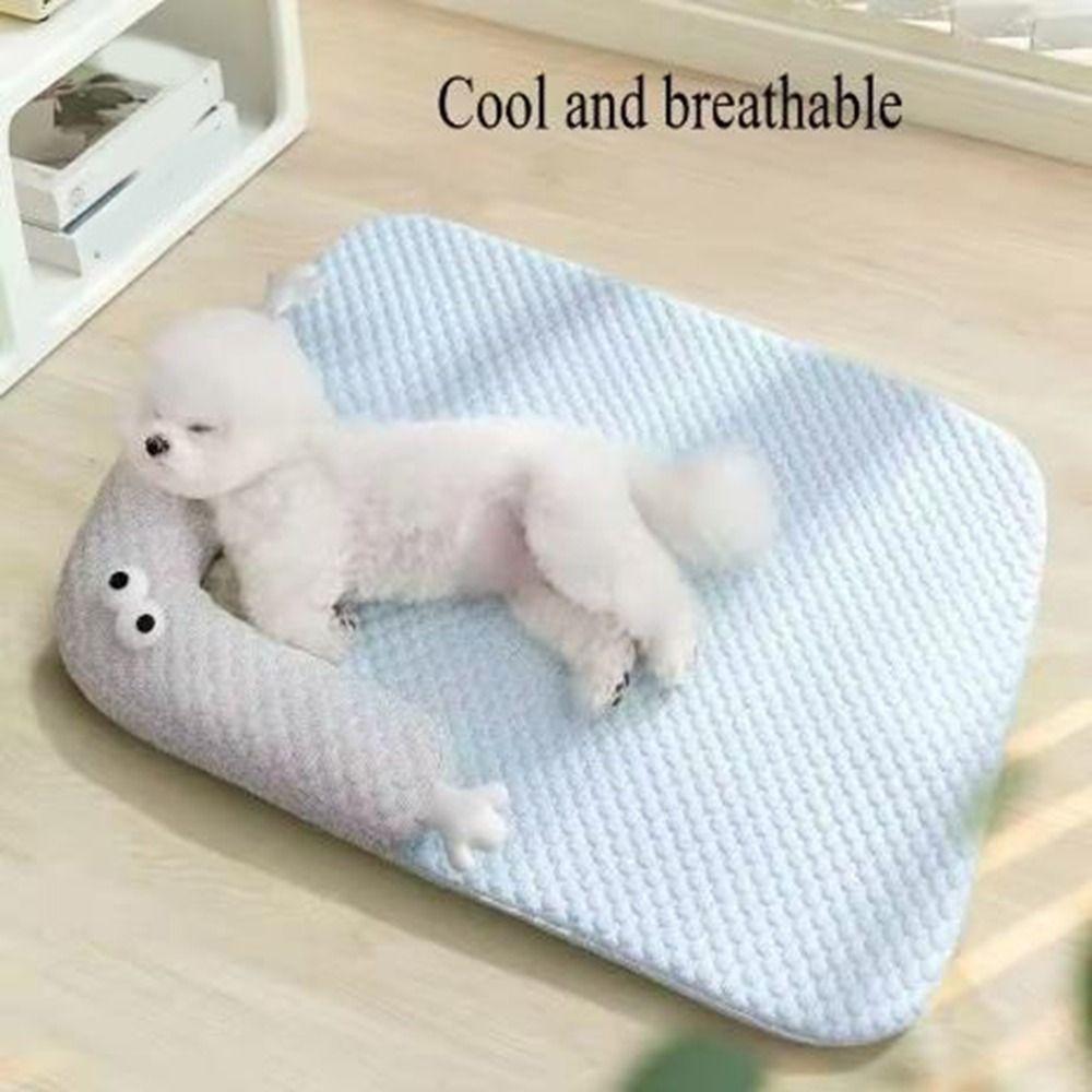 Soft Smooth Cooling Pet Sleep Mats Anti-slip Dog Cool Mat Dog Beds  for Small and Medium Pets