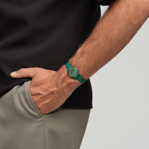 Swatch Notes of Pecan LG130 Women's Watch, Green