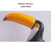 Toucan Resin Hanging Ornament - Decorative Animal Accent for Home, Garden, Wall, or Balcony