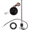 1set Fuel Sending Unit and Gauge Kit 11.81" Length Boat Fuel Sending Unit Marine Fuel Sender Unit Black Silver Tone Metal 0-190 Ohm
