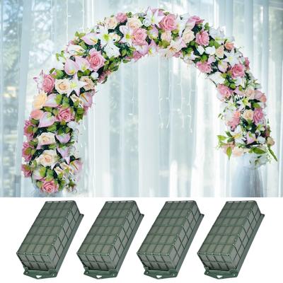 Floral Foam Cage Decorative Wedding Car Floral Foam Bricks 2PCS Wedding Table Decor Centerpiece  DIY Flower Arrangement Foam