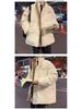 Men's Trendy Reversible Lambswool Cotton Jacket: Winter Velvet Thickened, Loose Fit, Hong Kong Style, Casual Outerwear.