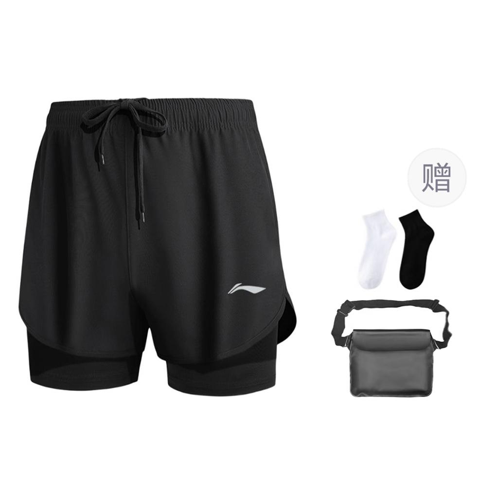Li Ning Sports Shorts Men's Black LSBT607-1