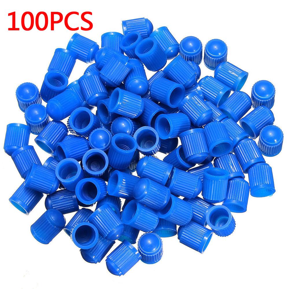 100Pcs/Set Car Tire Air Valve Stem Caps Auto Wheel Stem Air Valve Dust Covers Auto Motocycle Bike Dustproof Caps