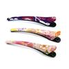 Hana Chirimen Japanese Pattern Kimono Hair Hair Accessory of 4 Edo Barrette, Clip, (Set (Nadeshiko, Yamabuki, Purple))