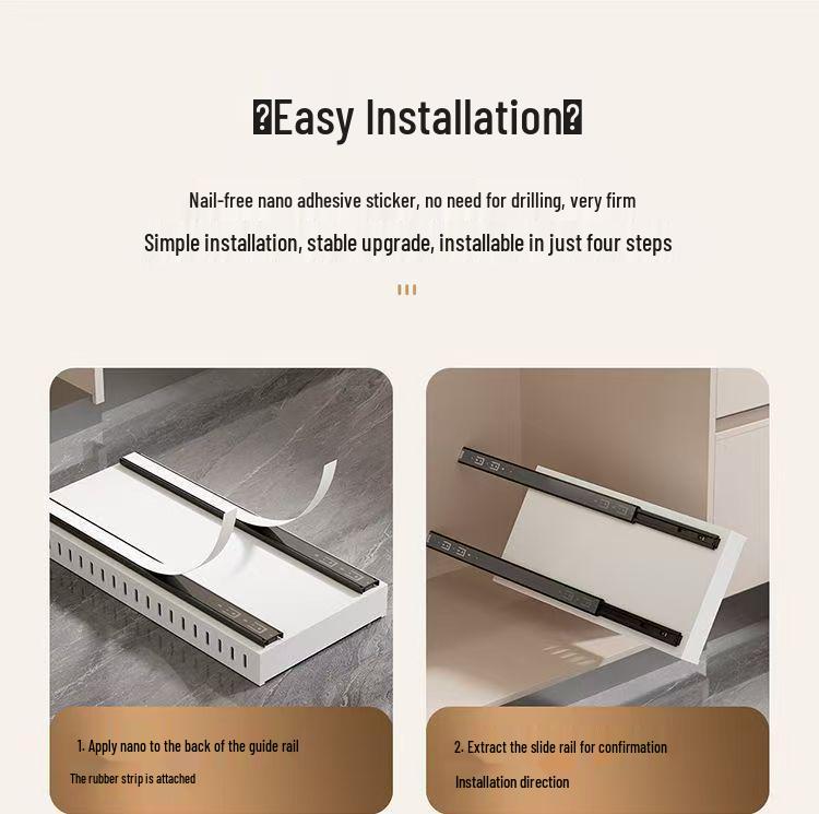 Pull-Out Kitchen Countertop Rack for Pots, Dishes, Plates, Pans, and Woks