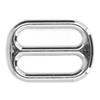 10Pcs Metal Buckle Zinc Alloy Exquisite Workmanship Highly Durable Fadeless Widely Used Metal Slide BuckleSilver