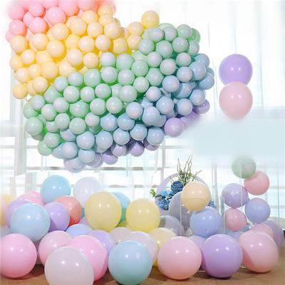 100 Stück 5 Zoll Geburtstagsballons Macaron Latex Heliumballons Partyzubehör Luftballons Hochzeitsballons MIT
