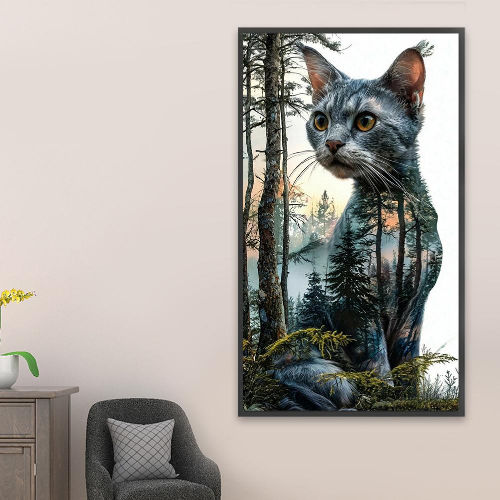 5D DIY Full Square Drill Diamond Painting Animal Kit Home Decor Art 45x75cm