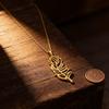 Cross Hollow Leaf Pendant Earrings & Necklace: Elegant Women's Fashion