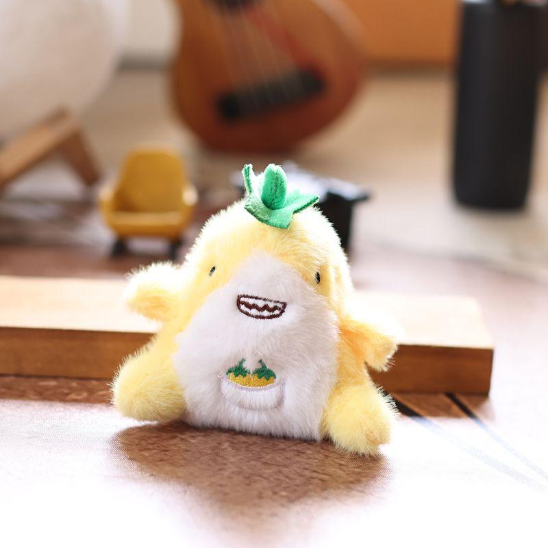 

Cute Chili Shaped Shark Plush Doll Pendant Keychain Backpack Hanings Ornaments Gifts жёлтый