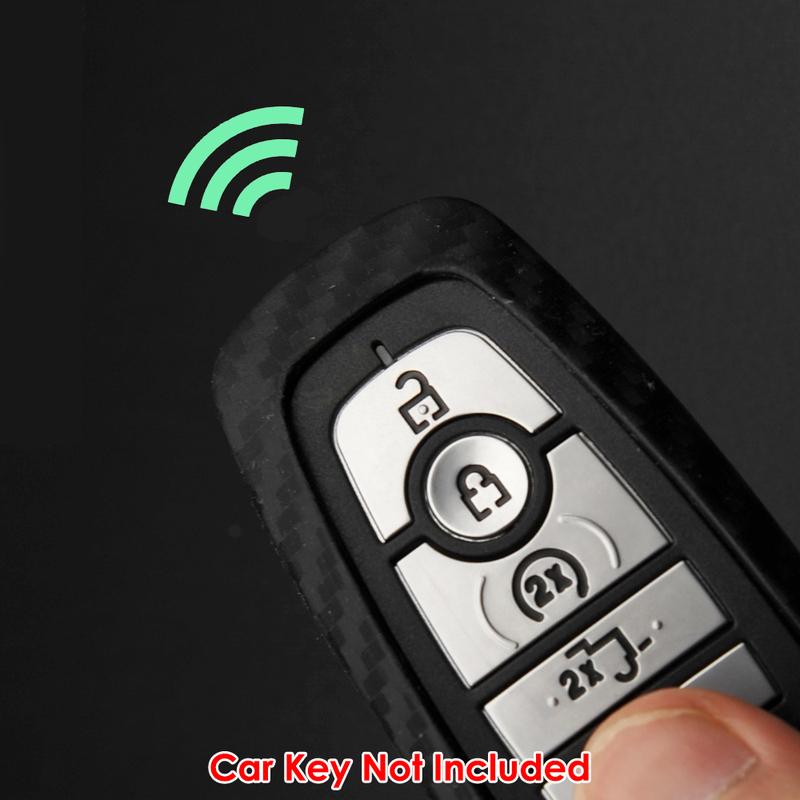 Carbon Car Key Fob Case Cover For Ford Focus MK4/Explorer/Mondeo/Fusion/Mustang/Edge/Eco-Sports/F-150/F-250/Expedition