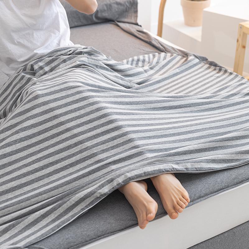 All-Cotton Stain-Proof Travel Sleeping Bag and Portable Duvet Cover