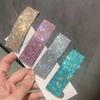 Lindos Grampos de Cabelo Brilhantes com Strass Criativos Retangulares Acessórios de Cabelo Femininos