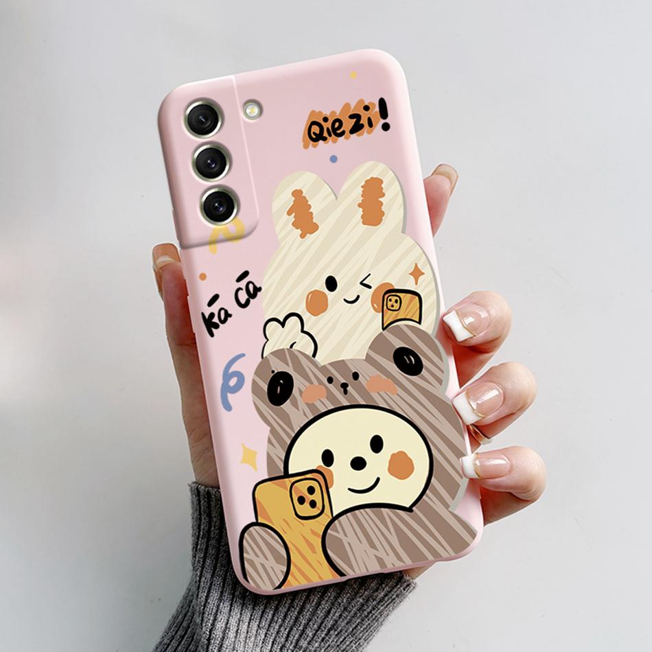 Silicone Case For Samsung Galaxy S21FE Case S21 Ultra 5G Astronaut Phone Case S21 FE Fundas For Samsung S21 Plus S21+ S 21 Cover