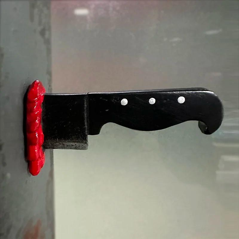 Mini Rolig Kniv Magnetiska Kylskåpsmagneter 3D Rolig Yxa Kylskåpsmagnet Hemdekorationer hemtillbehör Kylskåp För Järnyta