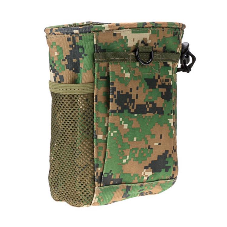 Outdoor Camouflage Tactical Pouch - Small Molle Attachment for Magazine and Miscellaneous Storage.
