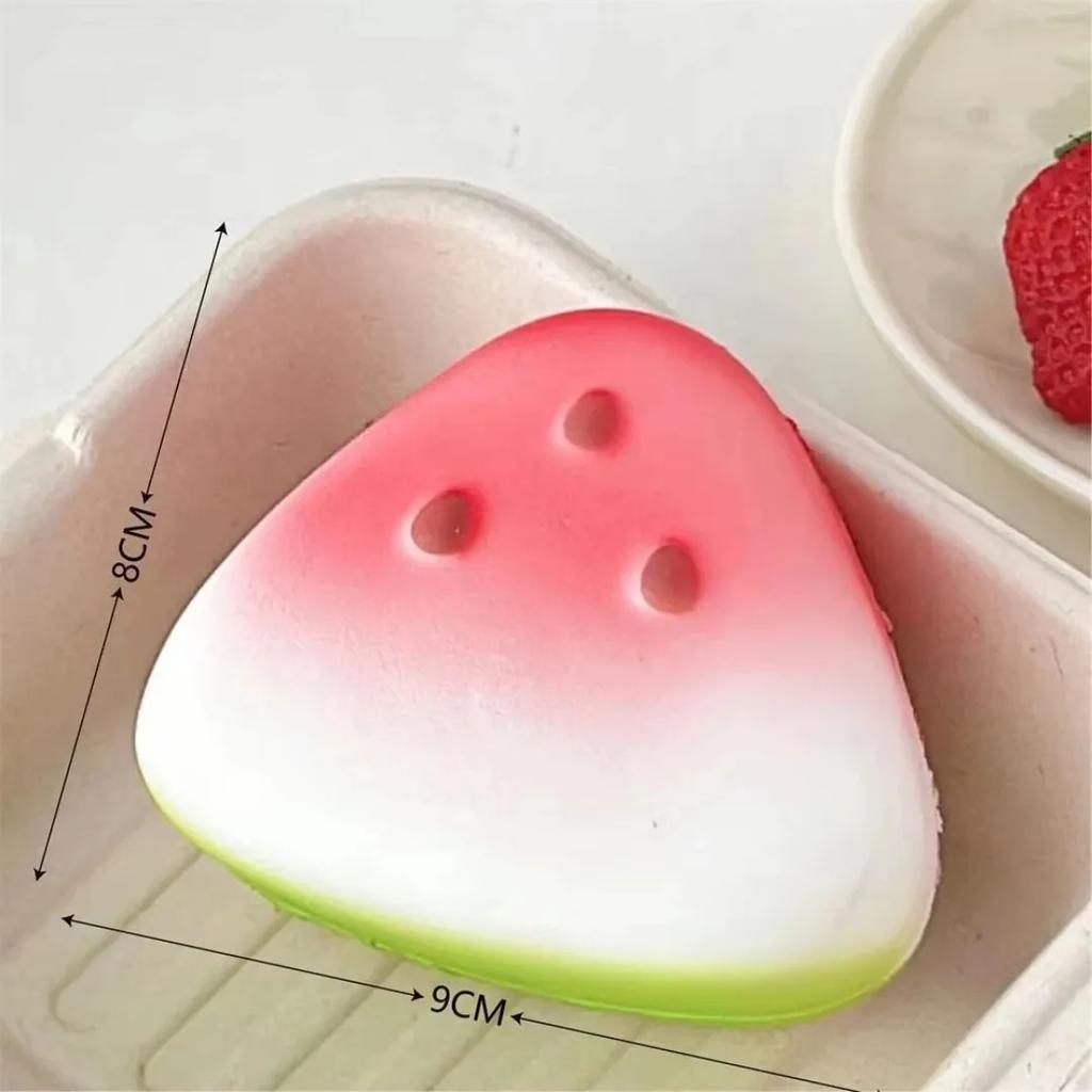 Anti-stress Squishy Watermelon Decompression Soft Ice Skin Slow Rebound Decompression Squishy Stress Reliever Squeeze Gift