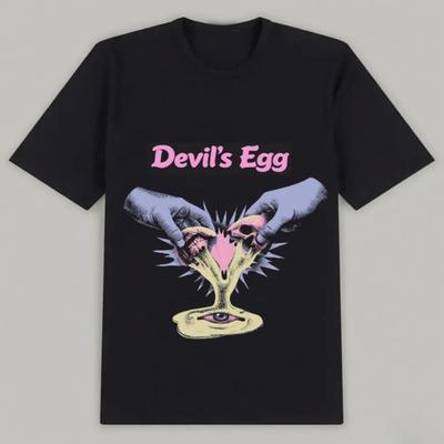 Emerging New Street Style Short-sleeved Art Breathable Daily Style Trend Printing Cotton Women's T-shirt Couple Tide Brand Tops