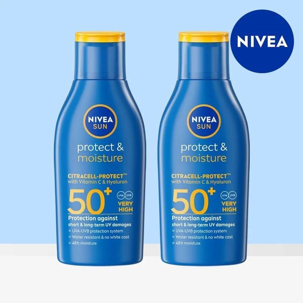 Nivea Sun Protect & Moisture Sun Lotion 100ml 2pcs[35700859]