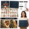 Christmas Advent Calendar Days Countdown 2D Acrylic with Daily Surprises for Holiday Decor