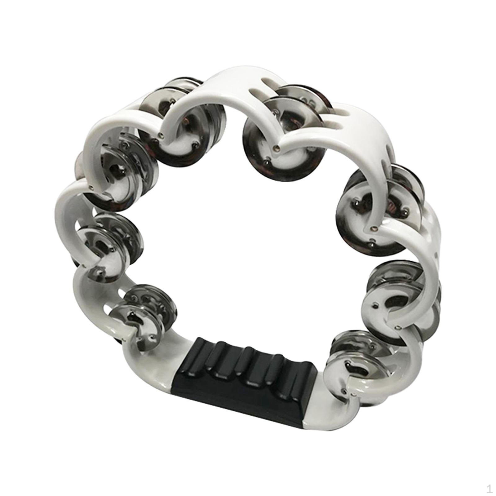 

Ручний дзвіночок Тамбурин Навчальний з ручкою Дзвіночки Музичний для оркестру білий