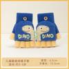 Boys Winter Knitting Cute Dinosaur Kindergarten Half Finger Flip Writing Cold Wool Children's Warm Gloves
